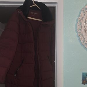 Andrew Marc Deep Red Puffer Jacket